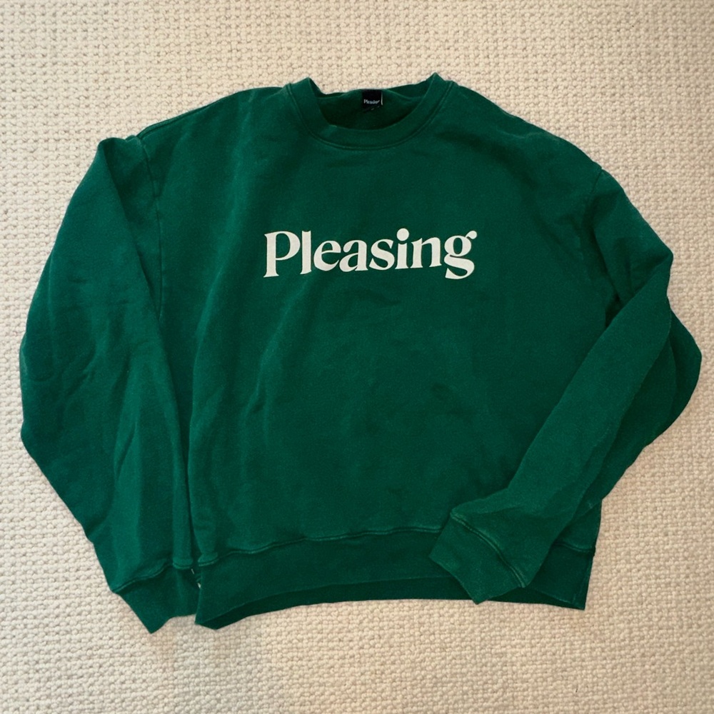 Forest Green Pleasing Crewneck